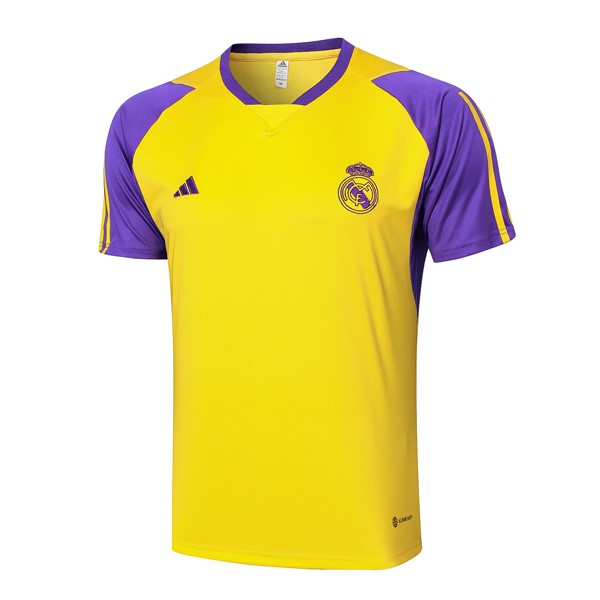 Camiseta Entrenamiento Real Madrid 2024-2025 Amarillo Purpura